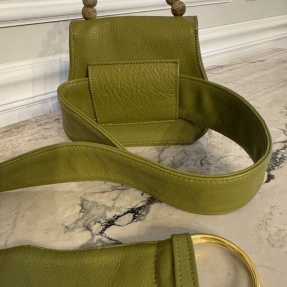 EDAS mini Belt Bag in Pea MSRP $460 from Saks Fifth Avenue - Picture 4 of 11